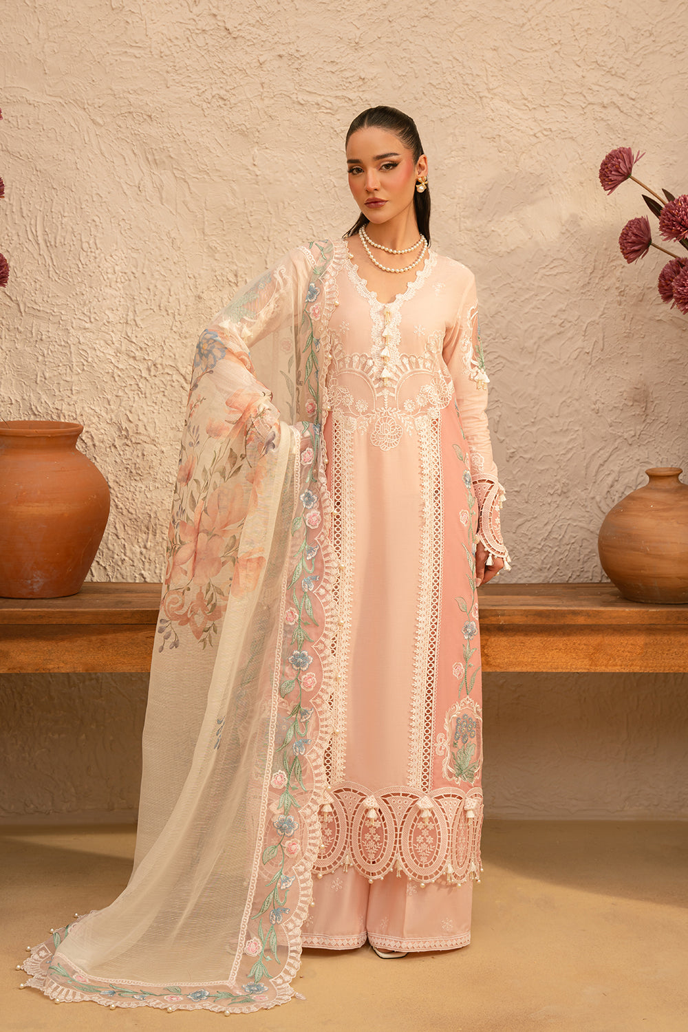 Saira Rizwan | Luxury Lawn 25 | FREYA-SRL25-09 by Saira Rizwan - Designer Dress - Type: Ladies Clothes - Available at Libayah - 100% Original