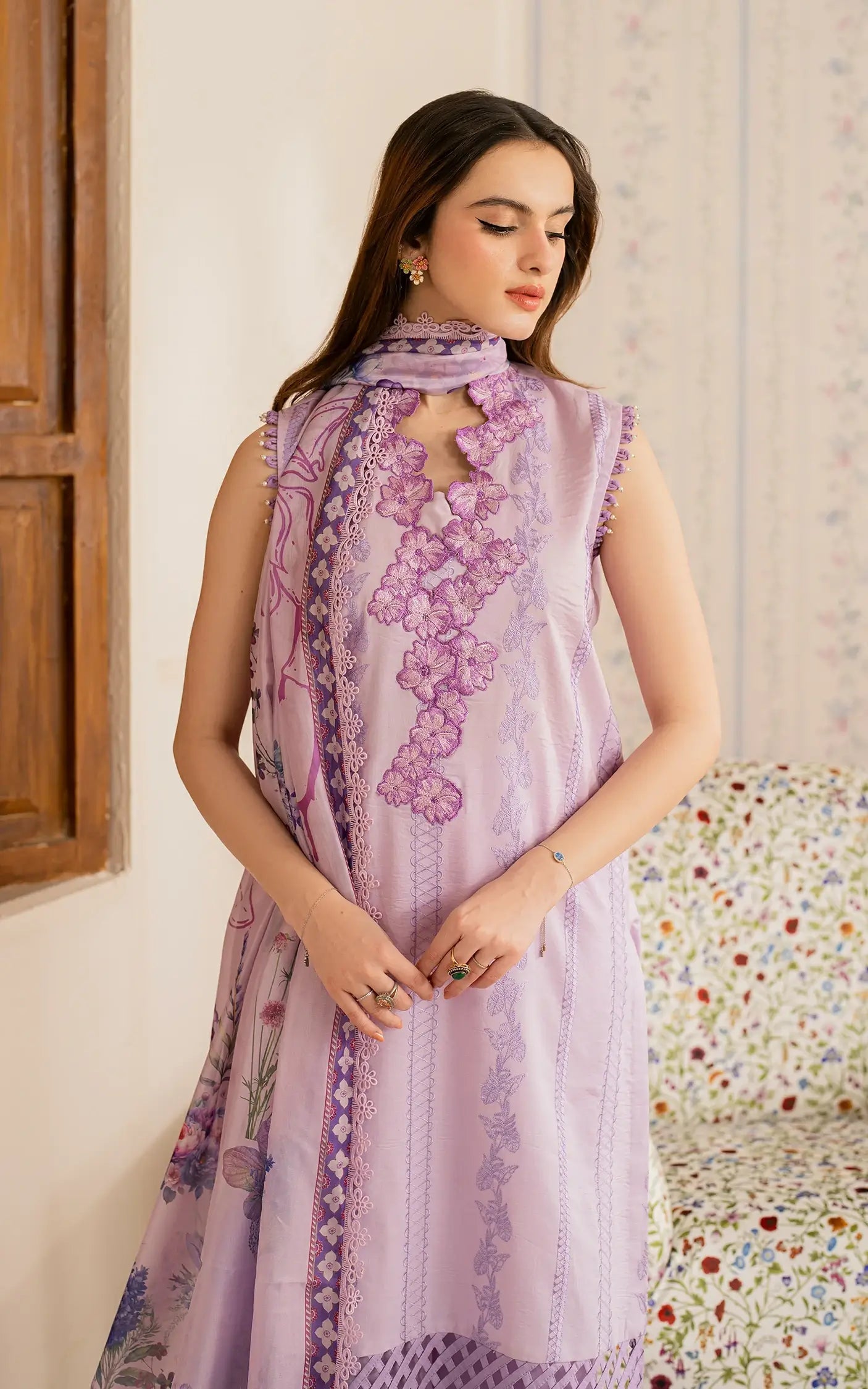 Asifa and Nabeel | Meraki Vintage 25 | Faakhta (MVL25-17) by Asifa and Nabeel - Designer Dress - Type: Ladies Clothes - Available at Libayah - 100% Original