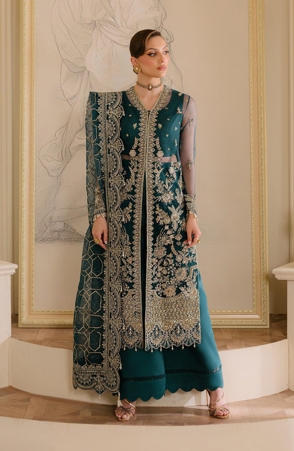 Fabiha Fatima | Reve Royal Luxury Wedding Dresses | SAPPHIRE by Fabiha Fatima - Designer Dress - Type: Ladies Clothes - Available at Libayah - 100% Original