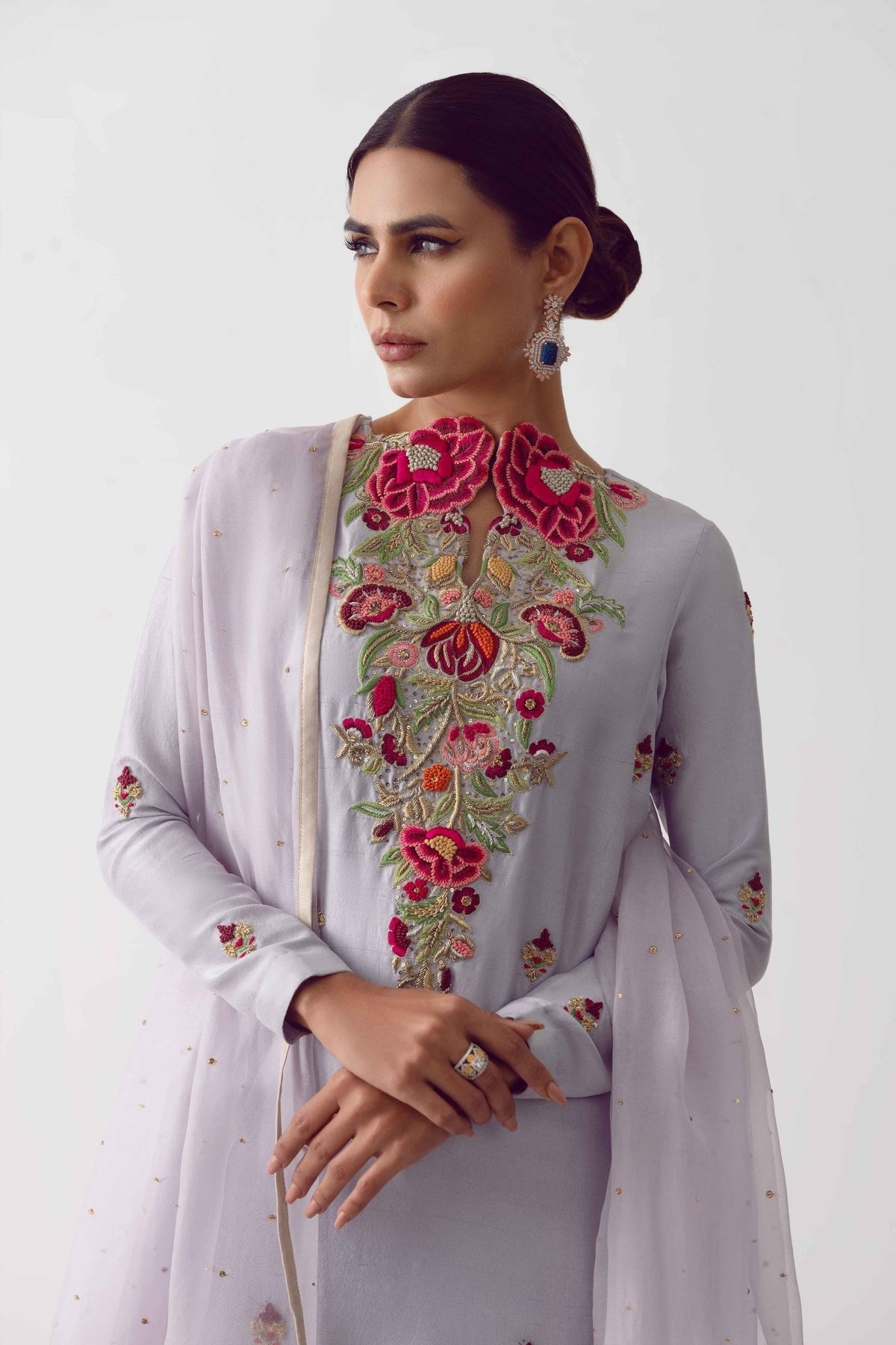 Fahad Hussayn | Formals 2024 | MARAATI by Fahad Hussayn - Designer Dress - Type: Ladies Clothes - Available at Libayah - 100% Original
