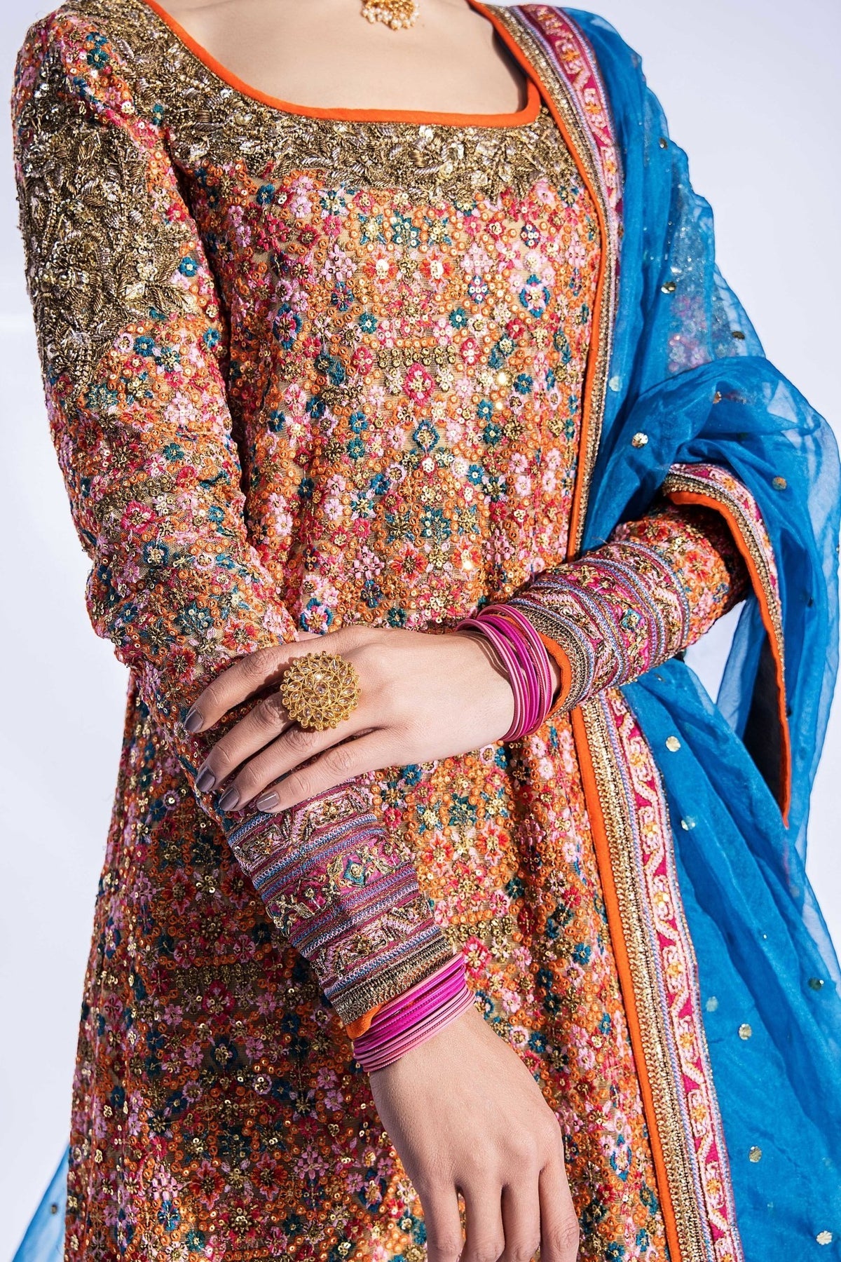 Fahad Hussayn | Formals 2024 | ZAAWIA by Fahad Hussayn - Designer Dress - Type: Ladies Clothes - Available at Libayah - 100% Original
