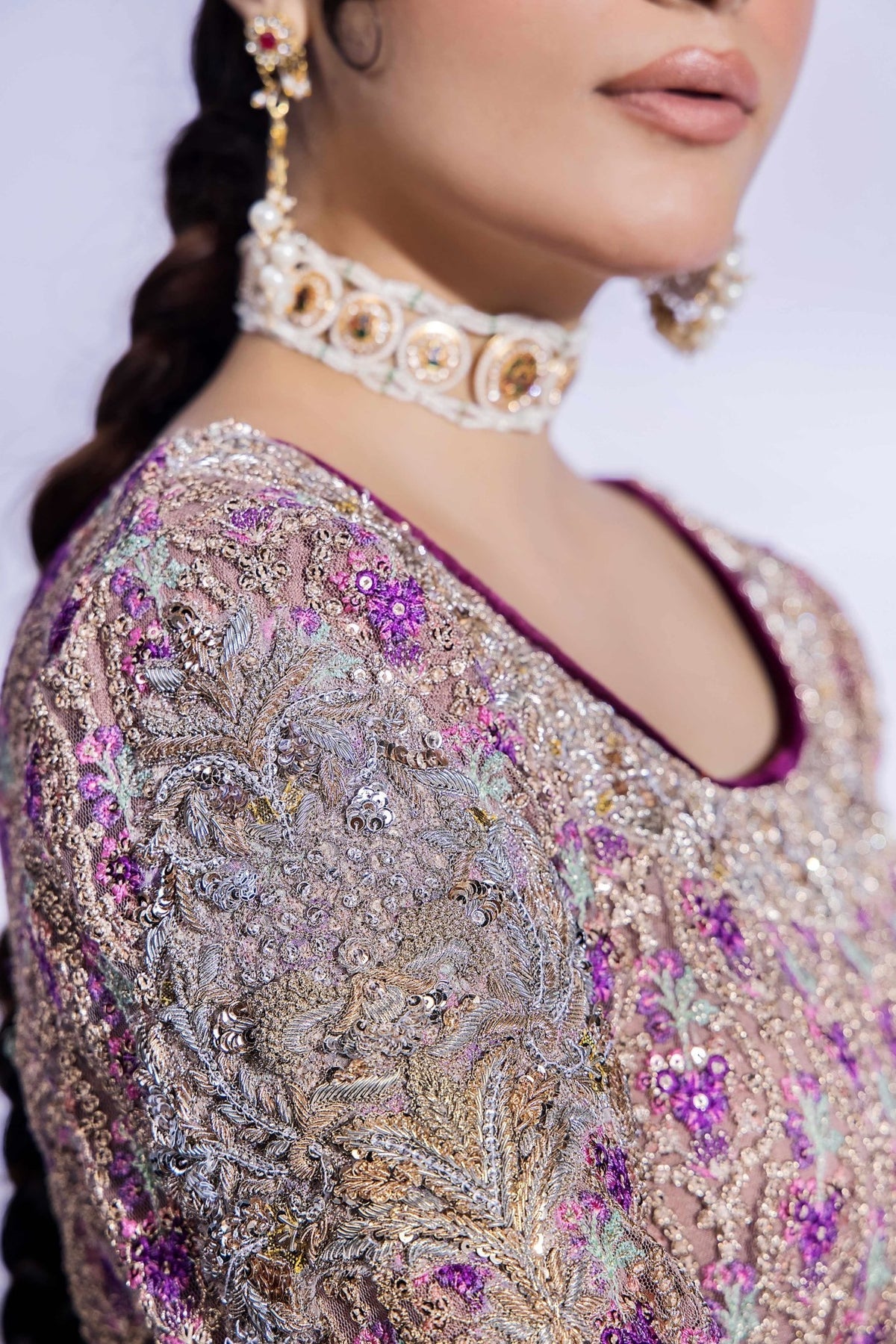 Fahad Hussayn | Formals 2024 | BARAMDA by Fahad Hussayn - Designer Dress - Type: Ladies Clothes - Available at Libayah - 100% Original