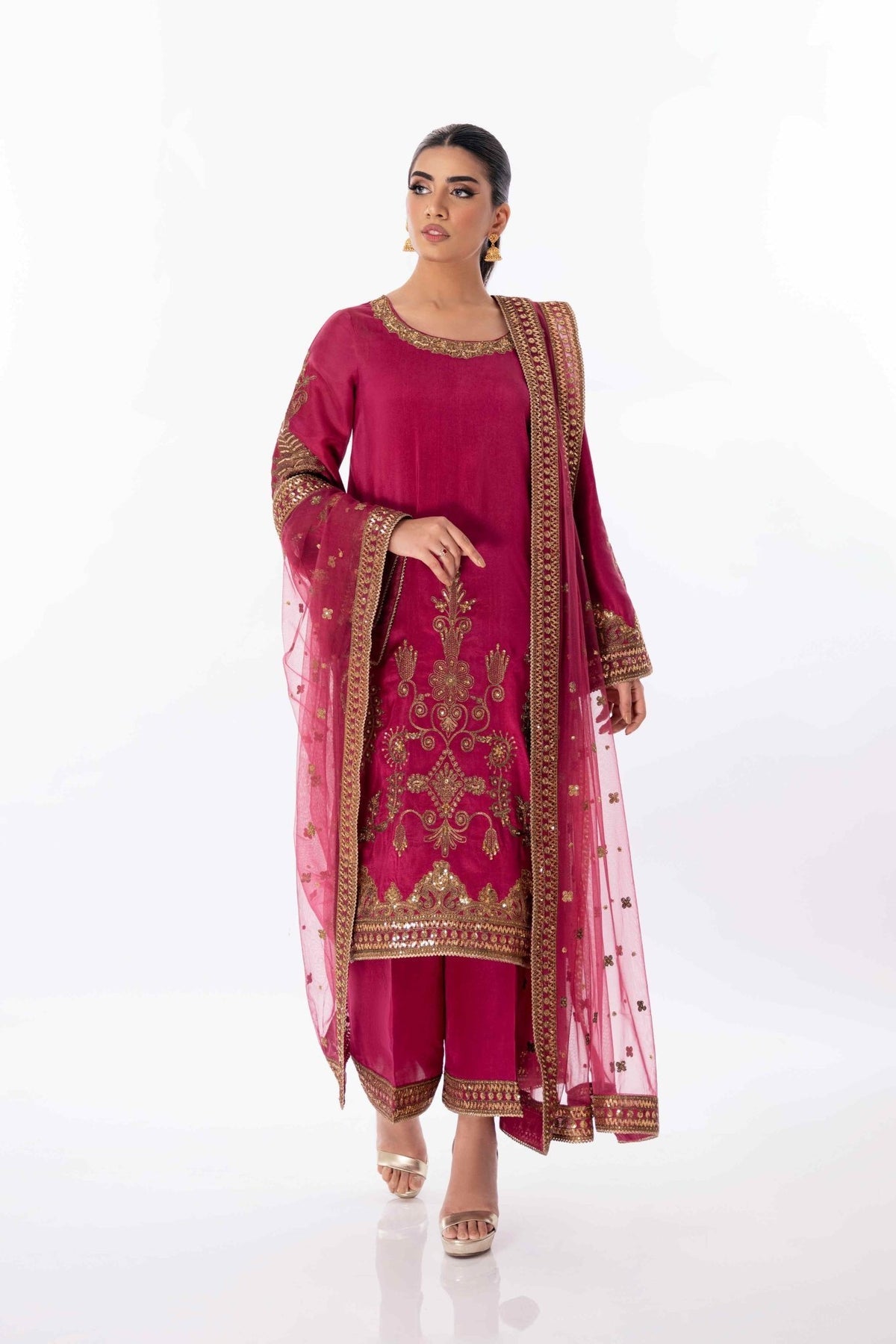 Fahad Hussayn | Luxury Pret | Zulfeen by Fahad Hussayn - Designer Dress - Type: Ladies Clothes - Available at Libayah - 100% Original