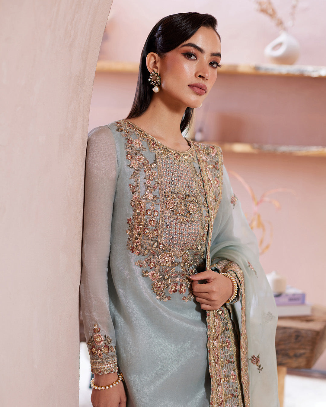 Faiza Saqlain | Aurnia Spring Festive Edit 24 | Zaafia by Faiza Saqlain - Designer Dress - Type: Ladies Clothes - Available at Libayah - 100% Original