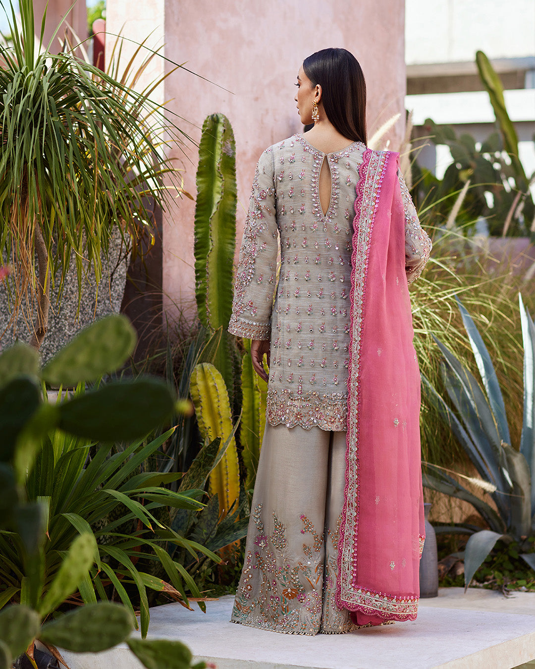 Faiza Saqlain | Aurnia Spring Festive Edit 24 | Rosaline by Faiza Saqlain - Designer Dress - Type: Ladies Clothes - Available at Libayah - 100% Original