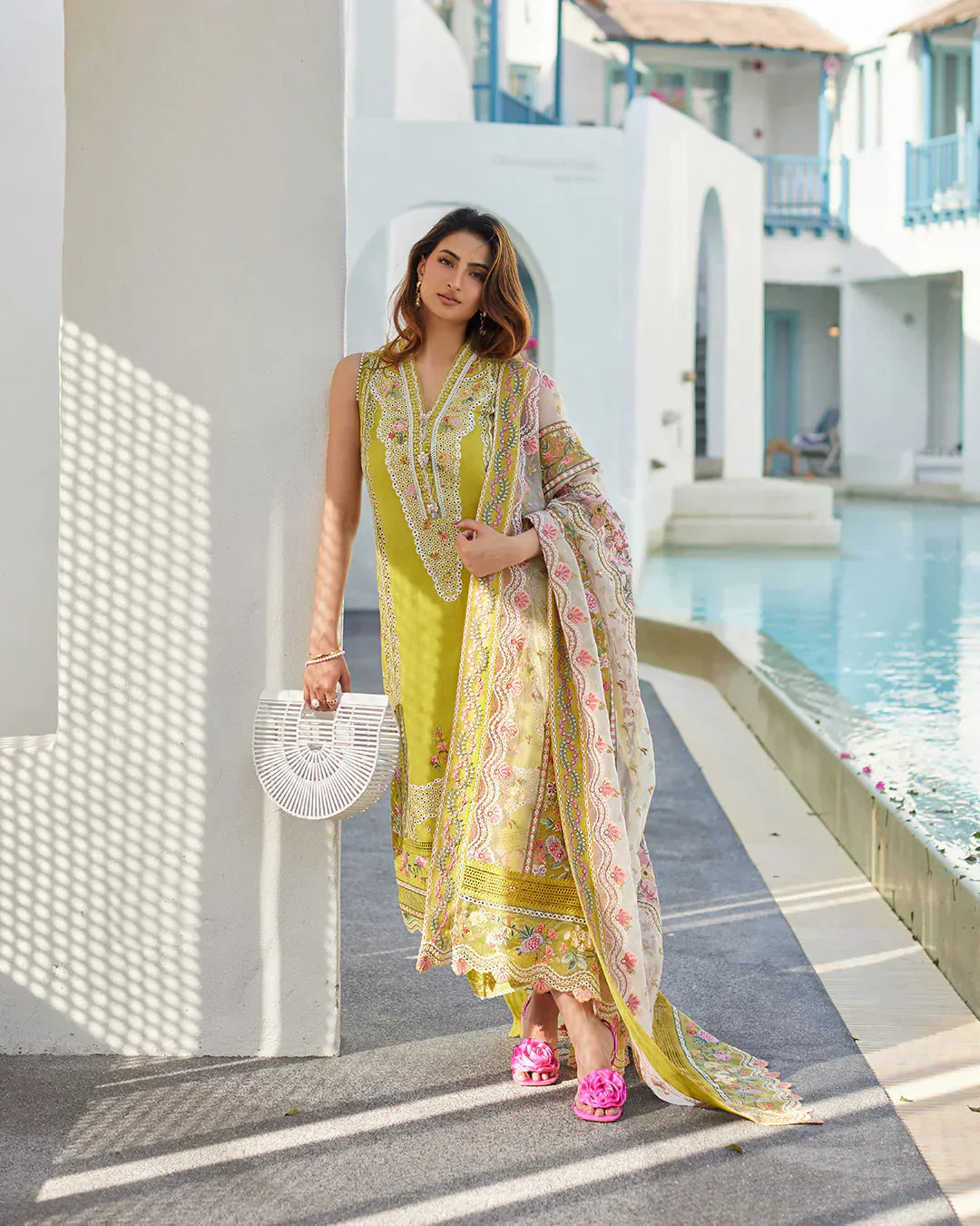 Faiza Saqlain | Liliana Luxury Lawn 24 | Estera by Faiza Saqlain - Designer Dress  - Type : Ladies Clothes - Available at Libayah - 100% Original 