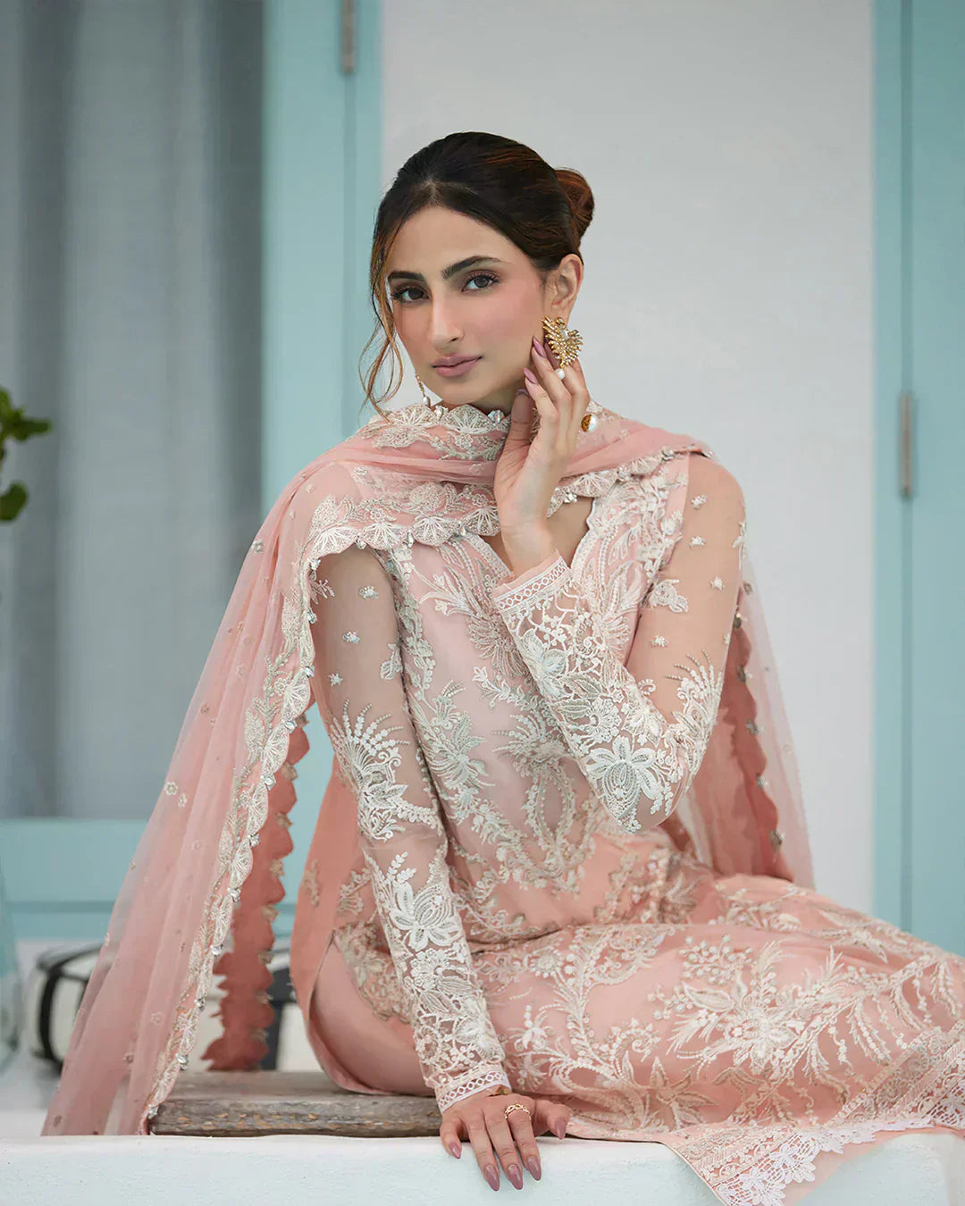 Faiza Saqlain | Liliana Luxury Lawn 24 | Valetta by Faiza Saqlain - Designer Dress  - Type : Ladies Clothes - Available at Libayah - 100% Original 