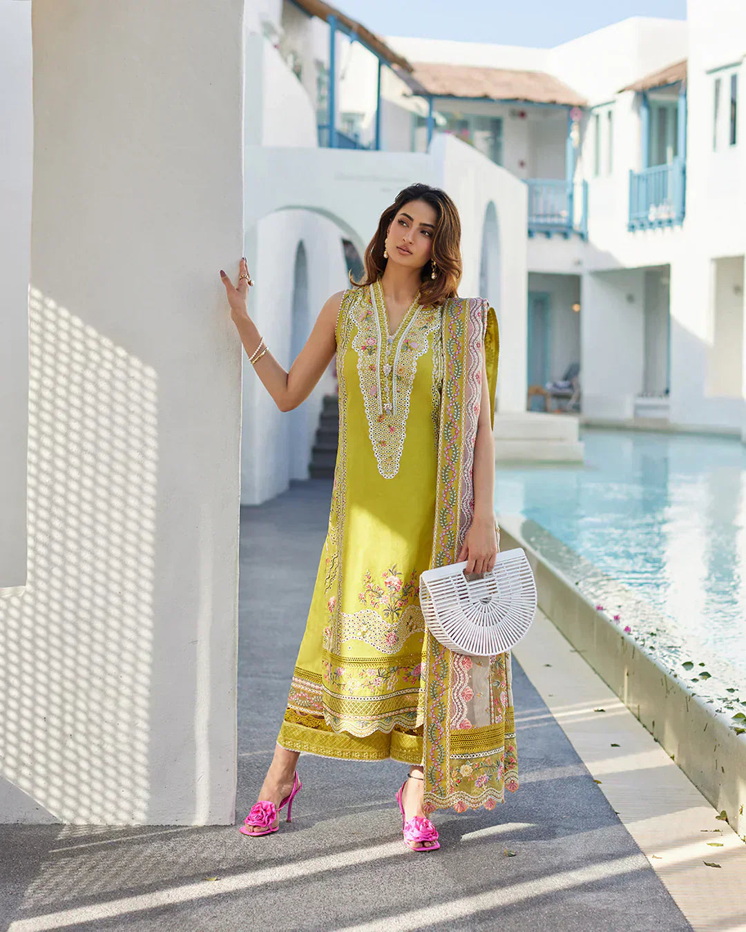 Faiza Saqlain | Liliana Luxury Lawn 24 | Estera by Faiza Saqlain - Designer Dress  - Type : Ladies Clothes - Available at Libayah - 100% Original 