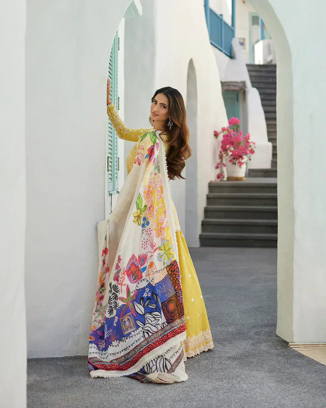 Faiza Saqlain | Liliana Luxury Lawn 24 | Talin by Faiza Saqlain - Designer Dress  - Type : Ladies Clothes - Available at Libayah - 100% Original 