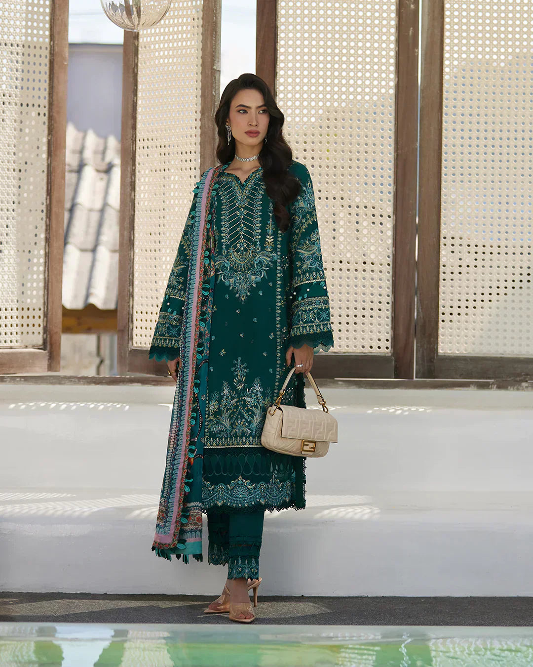 Faiza Saqlain | Liliana Luxury Lawn 24 | Milena by Faiza Saqlain - Designer Dress  - Type : Ladies Clothes - Available at Libayah - 100% Original 