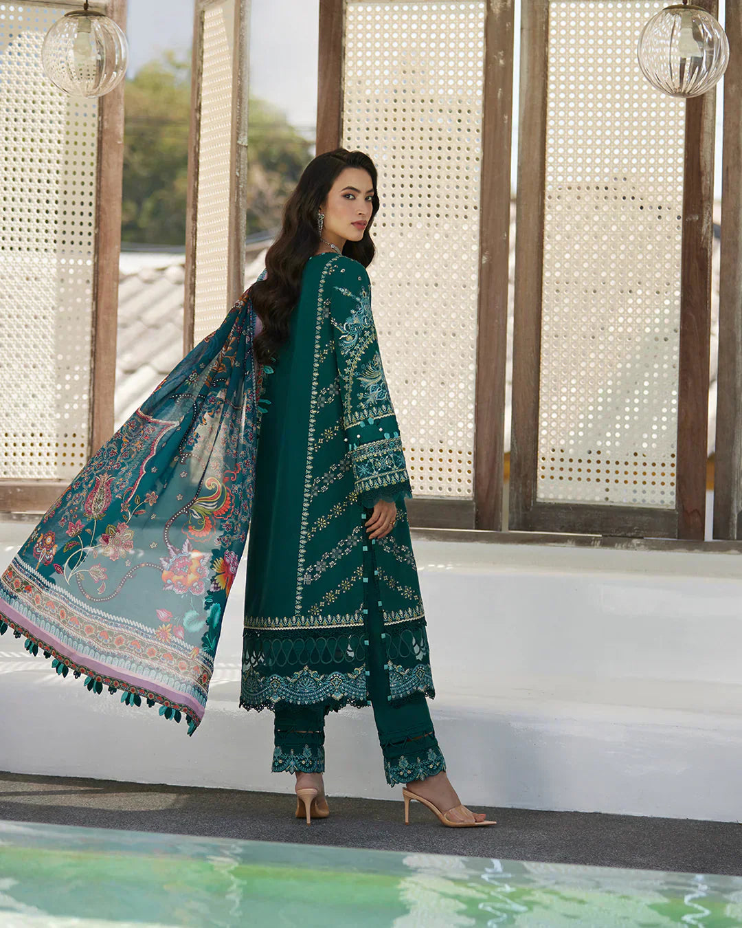Faiza Saqlain | Liliana Luxury Lawn 24 | Milena by Faiza Saqlain - Designer Dress  - Type : Ladies Clothes - Available at Libayah - 100% Original 