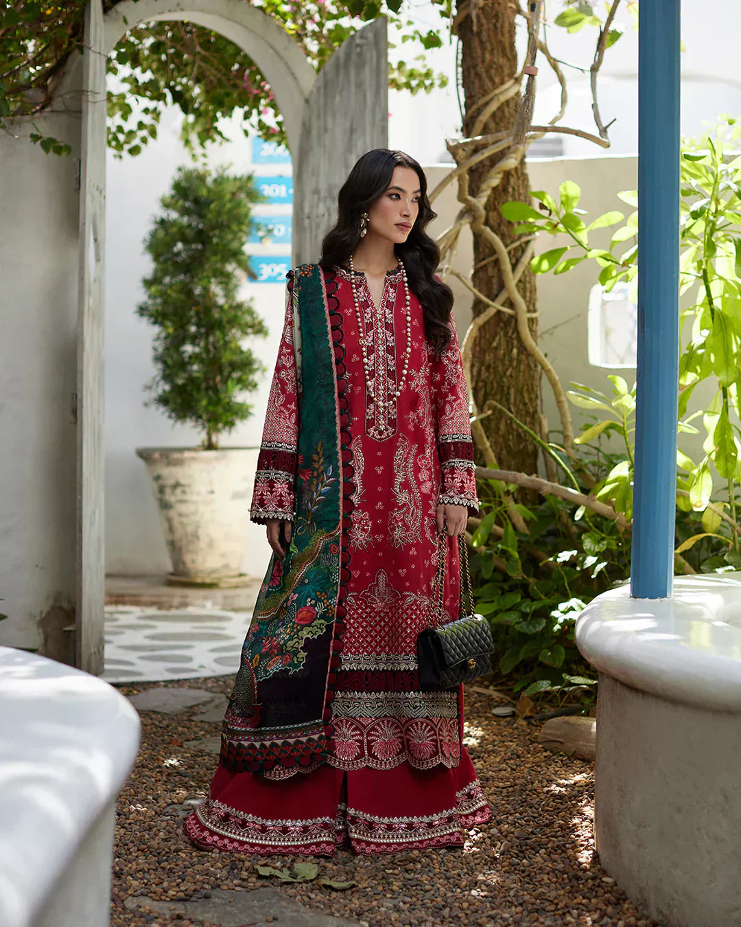 Faiza Saqlain | Liliana Luxury Lawn 24 | Sivana by Faiza Saqlain - Designer Dress  - Type : Ladies Clothes - Available at Libayah - 100% Original 