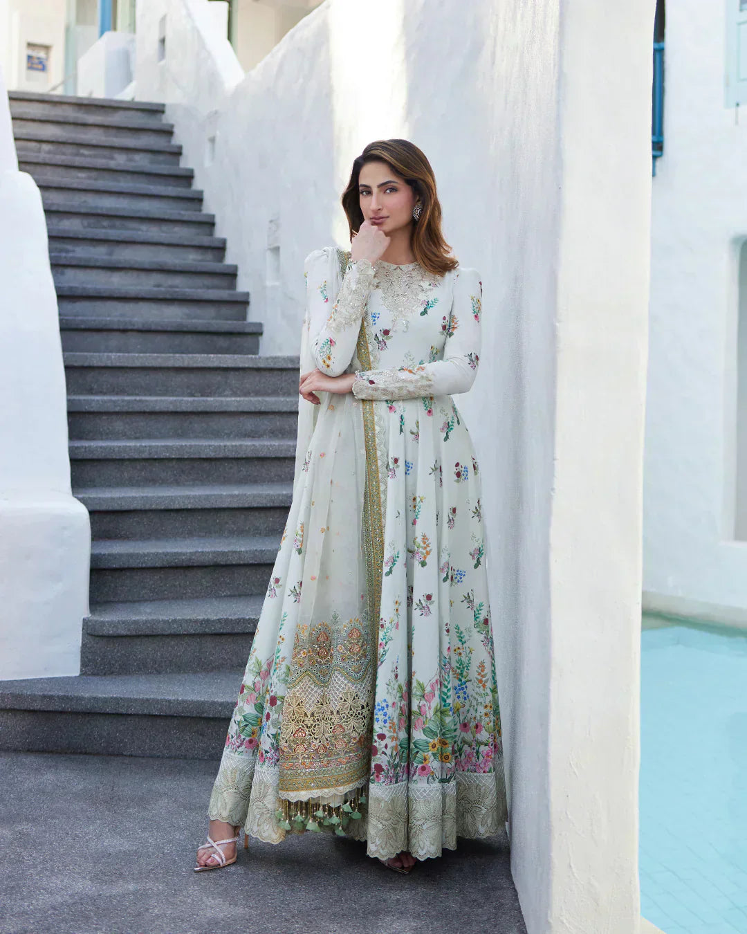Faiza Saqlain | Liliana Luxury Lawn 24 | Avelina by Faiza Saqlain - Designer Dress  - Type : Ladies Clothes - Available at Libayah - 100% Original 