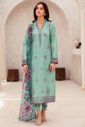 Farasha | Bahaar Embroidered Lawn | Cyan Whisper by Farasha - Designer Dress - Type: Ladies Clothes - Available at Libayah - 100% Original