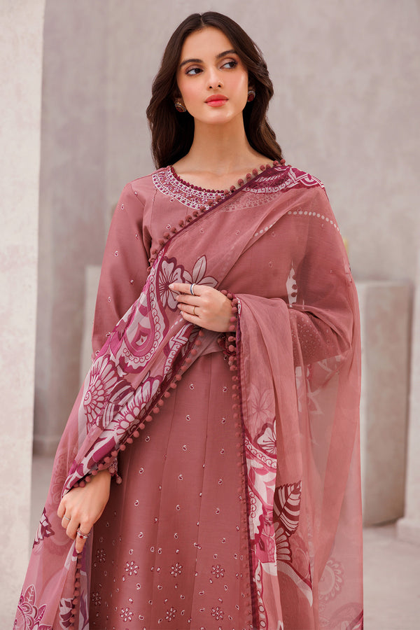 Farasha | Bahaar Embroidered Lawn | Pink Whisper by Farasha - Designer Dress - Type: Ladies Clothes - Available at Libayah - 100% Original