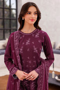 Farasha | Bahaar Embroidered Lawn | Regal Plum by Farasha - Designer Dress - Type: Ladies Clothes - Available at Libayah - 100% Original