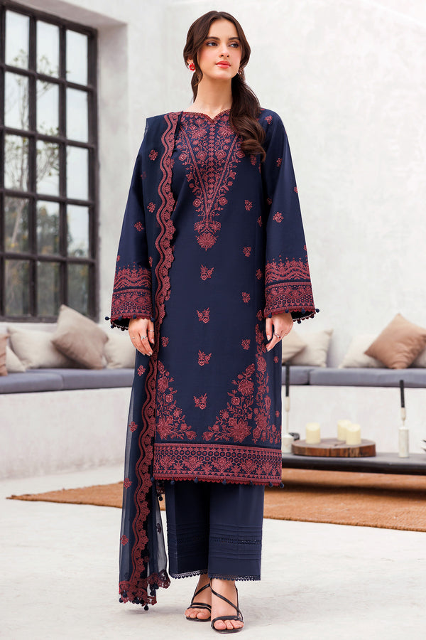 Farasha | Bahaar Embroidered Lawn | Cobalt Charm by Farasha - Designer Dress - Type: Ladies Clothes - Available at Libayah - 100% Original