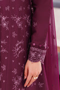 Farasha | Bahaar Embroidered Lawn | Regal Plum by Farasha - Designer Dress - Type: Ladies Clothes - Available at Libayah - 100% Original