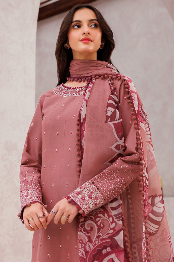 Farasha | Bahaar Embroidered Lawn | Pink Whisper by Farasha - Designer Dress - Type: Ladies Clothes - Available at Libayah - 100% Original