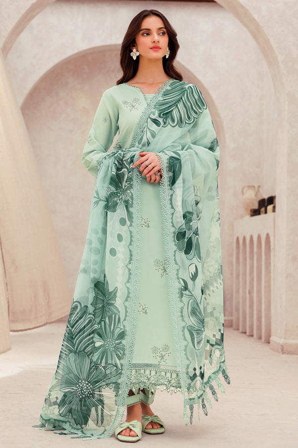 Farasha | Bahaar Embroidered Lawn | Aqua Cascade by Farasha - Designer Dress - Type: Ladies Clothes - Available at Libayah - 100% Original