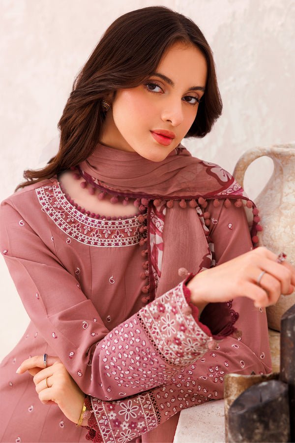Farasha | Bahaar Embroidered Lawn | Pink Whisper by Farasha - Designer Dress - Type: Ladies Clothes - Available at Libayah - 100% Original