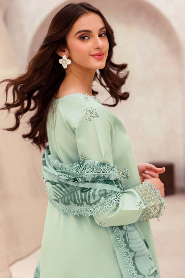 Farasha | Bahaar Embroidered Lawn | Aqua Cascade by Farasha - Designer Dress - Type: Ladies Clothes - Available at Libayah - 100% Original