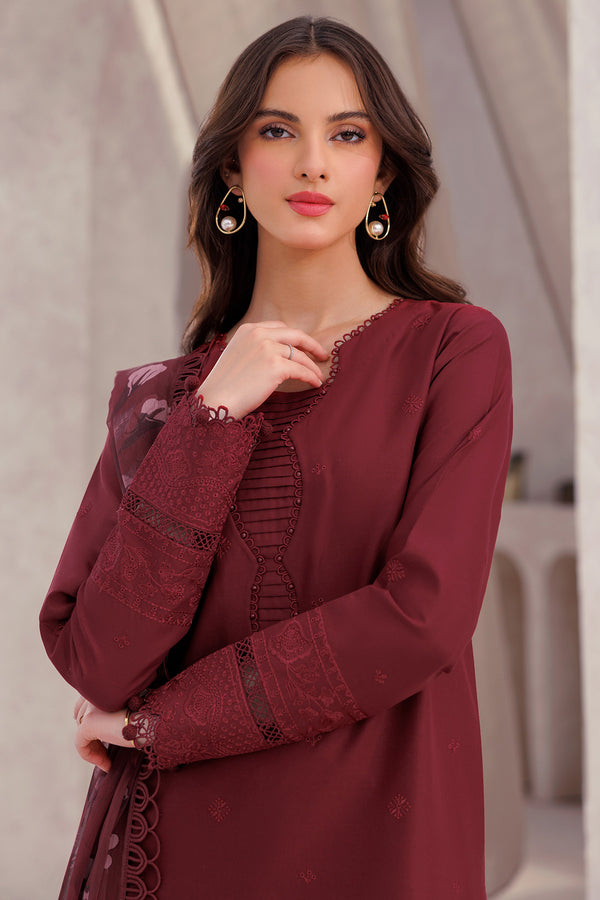 Farasha | Bahaar Embroidered Lawn | Regal Orchid by Farasha - Designer Dress - Type: Ladies Clothes - Available at Libayah - 100% Original