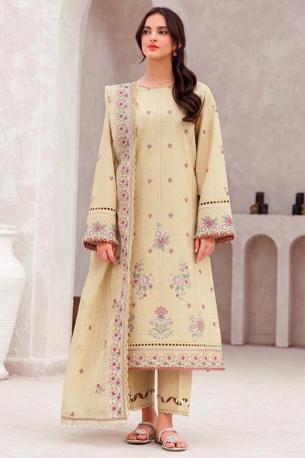 Farasha | Bahaar Embroidered Lawn | Surreal Beige by Farasha - Designer Dress - Type: Ladies Clothes - Available at Libayah - 100% Original