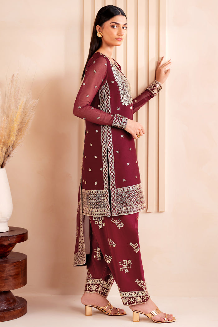 Farasha | Lumiere Formals | Carmine by Farasha - Designer Dress - Type: Ladies Clothes - Available at Libayah - 100% Original