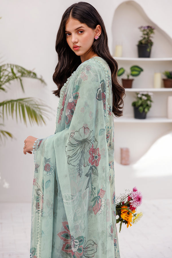 Farasha | Printed Essentials | MINT BREEZE by Farasha - Designer Dress - Type: Ladies Clothes - Available at Libayah - 100% Original