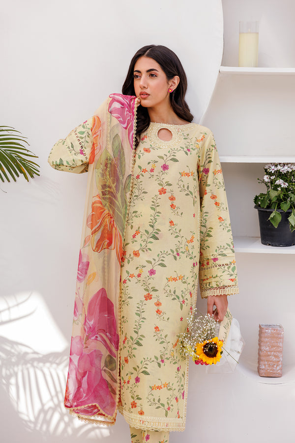 Farasha | Printed Essentials | PASTEL GLEAM by Farasha - Designer Dress - Type: Ladies Clothes - Available at Libayah - 100% Original