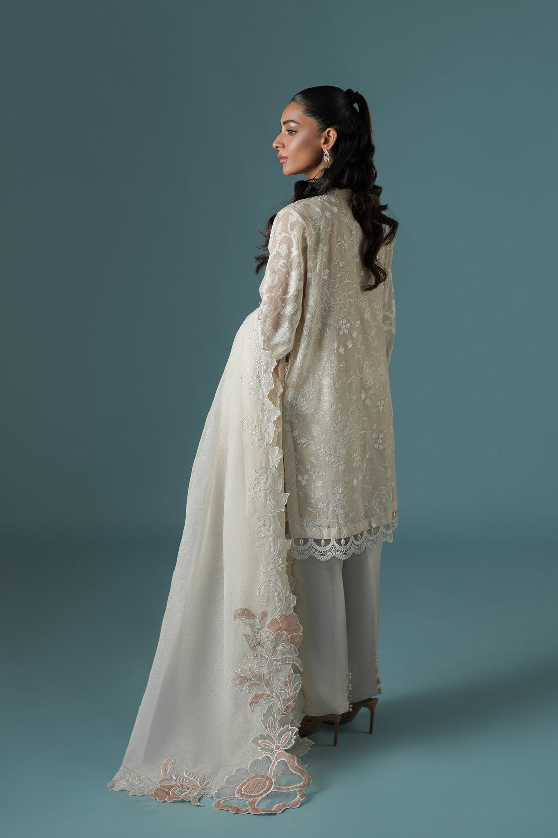 Ammara Khan | Flo 25 | Pearl Spring Lily Shalwar Set (D-10) by Ammara Khan - Designer Dress - Type: Ladies Clothes - Available at Libayah - 100% Original