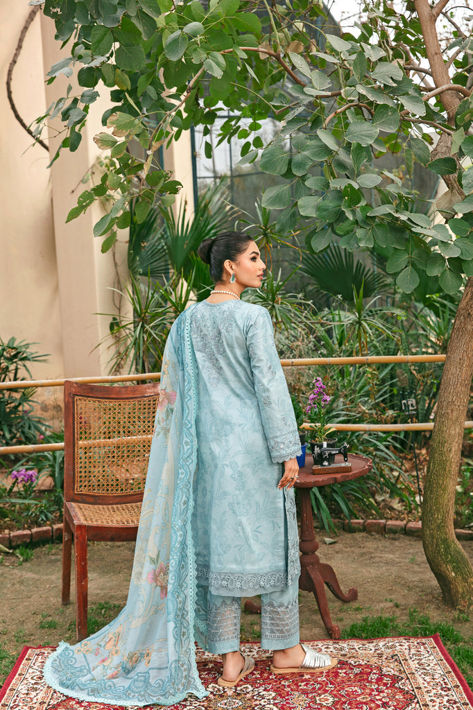 Florent | Luxury Lawn 24 | FFL-8B by Florent - Designer Dress - Type: Ladies Clothes - Available at Libayah - 100% Original