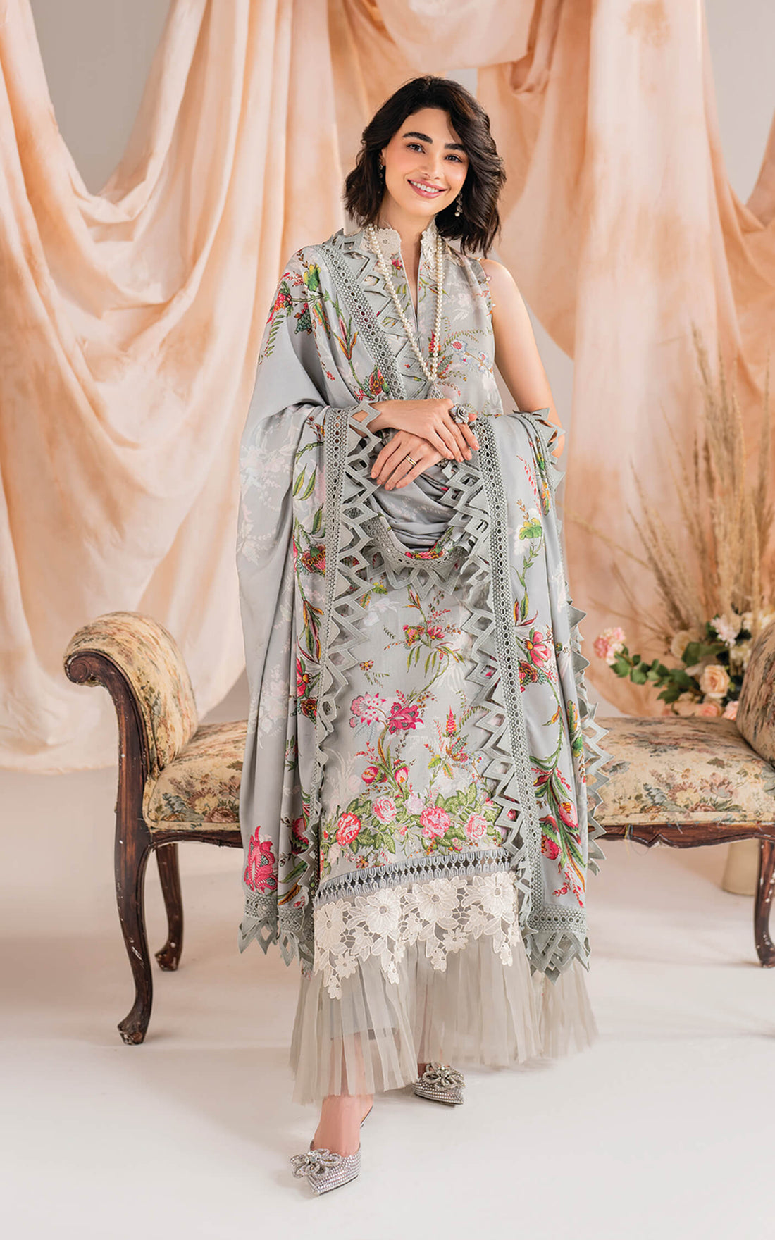 Asifa and Nabeel | Winter Meraki 24 | Frost-MW-09 by Asifa and Nabeel - Designer Dress - Type: Ladies Clothes - Available at Libayah - 100% Original
