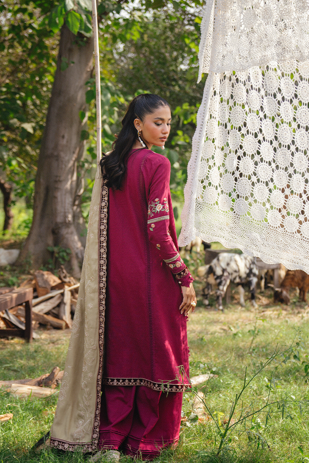 Saira Rizwan | Winter 2024 | SANSA-SRW24-09 by Saira Rizwan - Designer Dress - Type: Ladies Clothes - Available at Libayah - 100% Original