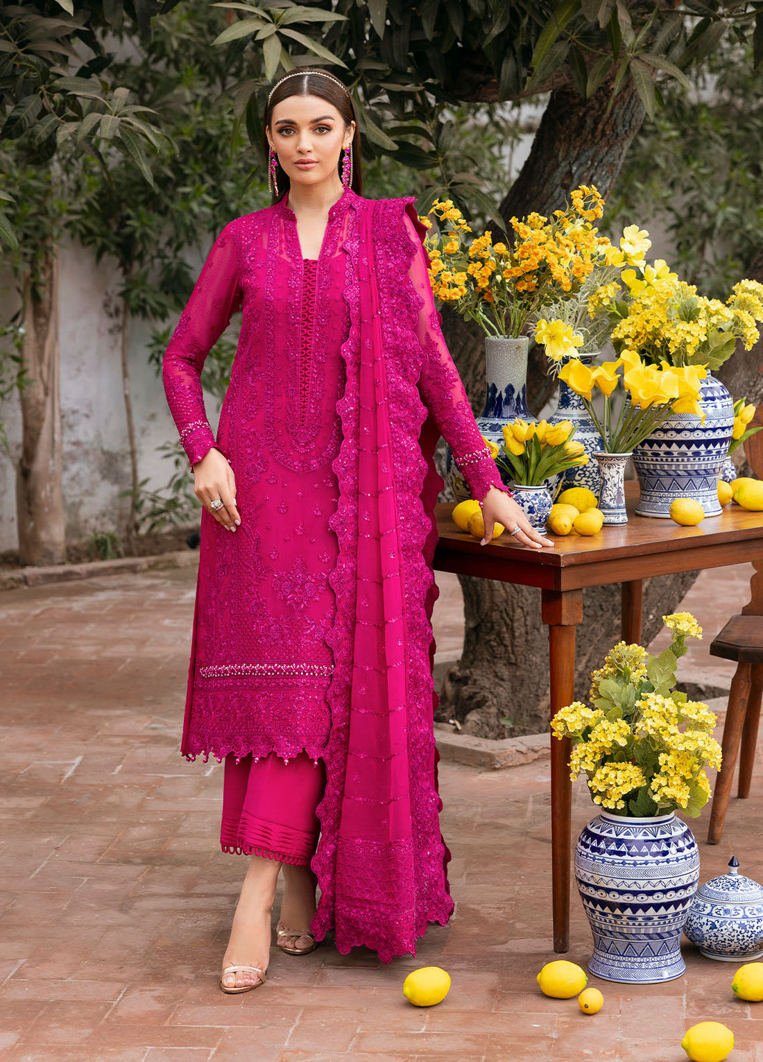 Gulaal | Reverie Embroidered Chiffon | ZEVIRA by Gulaal - Designer Dress - Type: Ladies Clothes - Available at Libayah - 100% Original