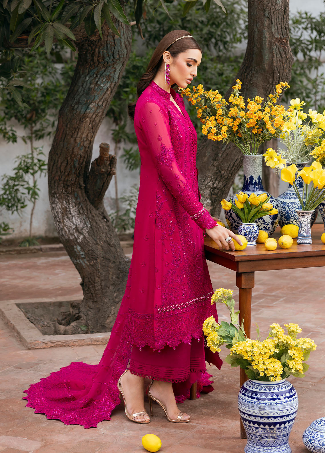 Gulaal | Reverie Embroidered Chiffon | ZEVIRA by Gulaal - Designer Dress - Type: Ladies Clothes - Available at Libayah - 100% Original