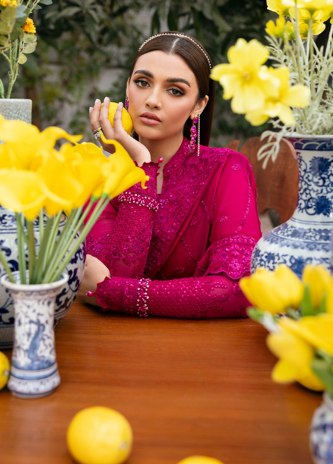Gulaal | Reverie Embroidered Chiffon | ZEVIRA by Gulaal - Designer Dress - Type: Ladies Clothes - Available at Libayah - 100% Original