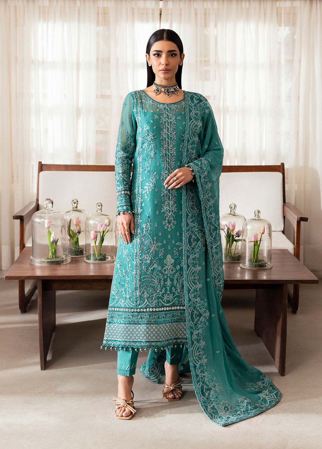 Gulaal | Reverie Embroidered Chiffon | MIRAL by Gulaal - Designer Dress - Type: Ladies Clothes - Available at Libayah - 100% Original