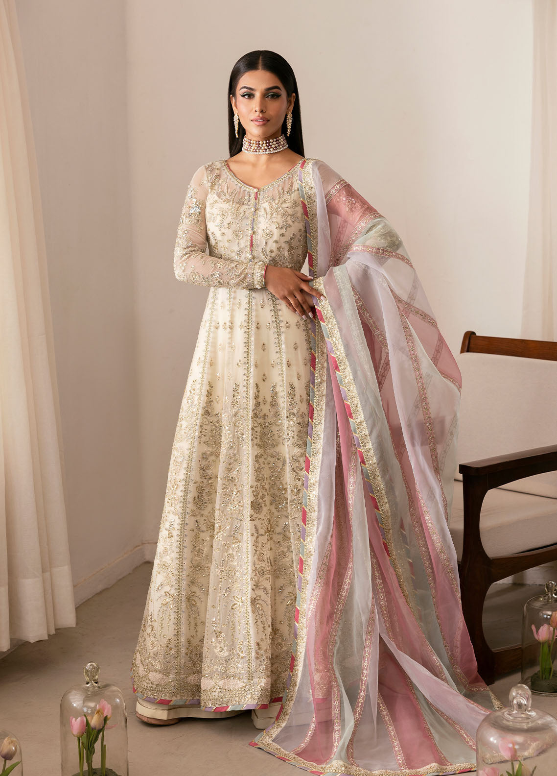 Gulaal | Reverie Embroidered Chiffon | CHIRAGH by Gulaal - Designer Dress - Type: Ladies Clothes - Available at Libayah - 100% Original