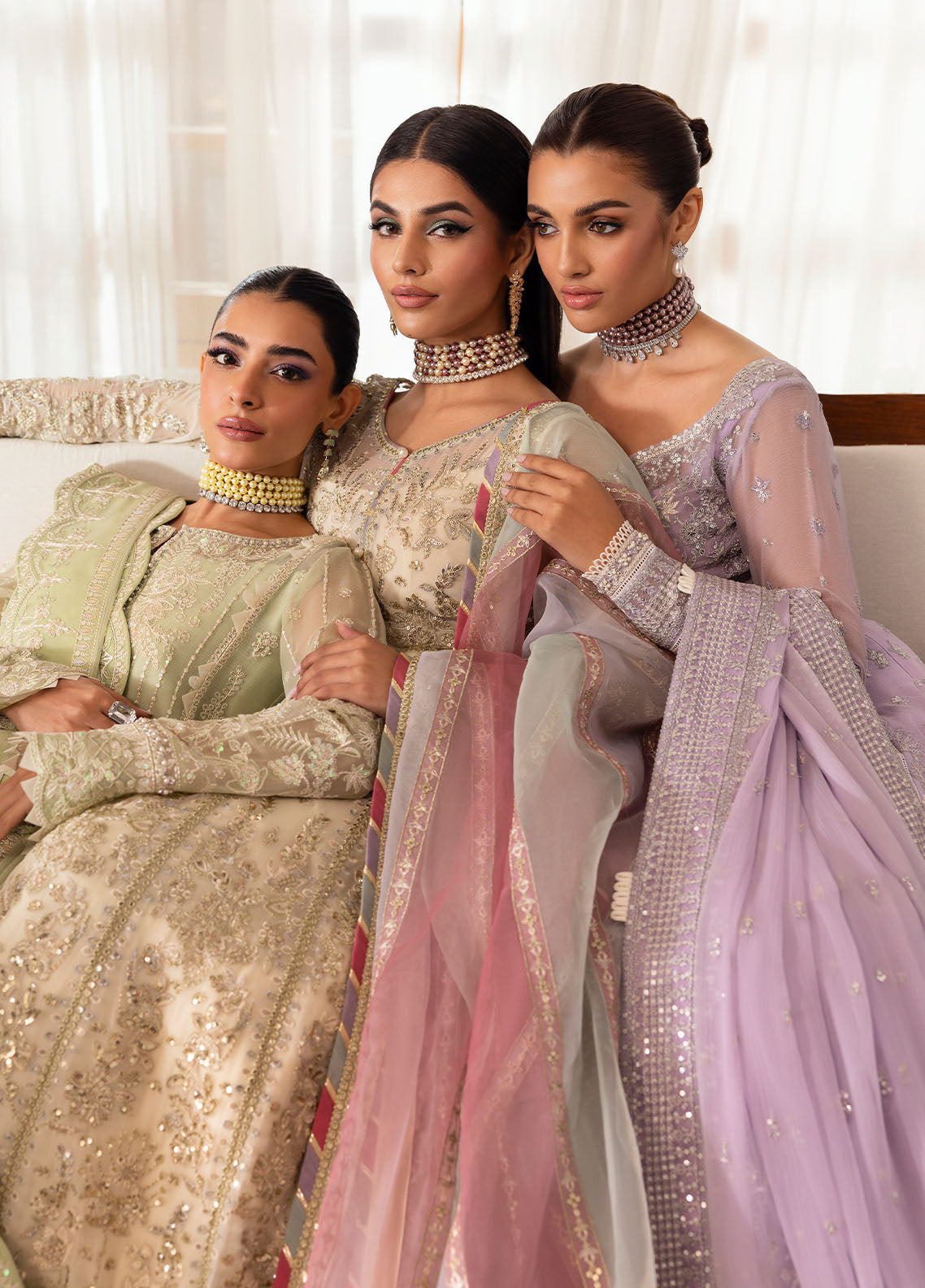 Gulaal | Reverie Embroidered Chiffon | VIRIDA by Gulaal - Designer Dress - Type: Ladies Clothes - Available at Libayah - 100% Original