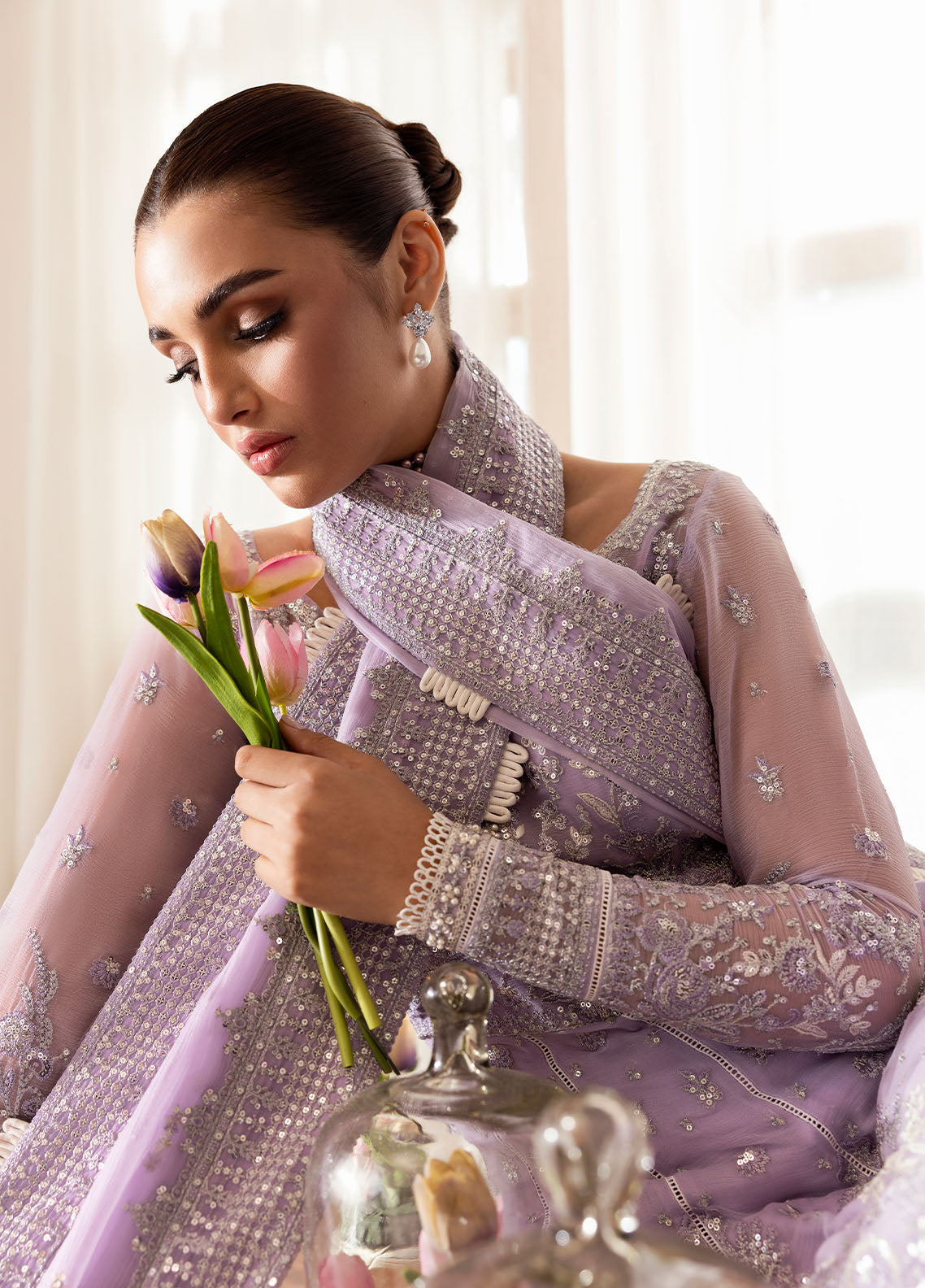 Gulaal | Reverie Embroidered Chiffon | PAREESA by Gulaal - Designer Dress - Type: Ladies Clothes - Available at Libayah - 100% Original