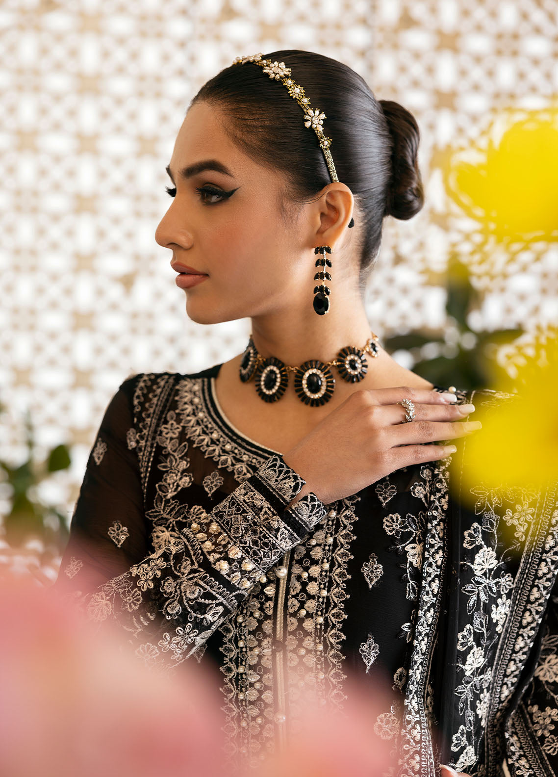 Gulaal | Reverie Embroidered Chiffon | NYRA by Gulaal - Designer Dress - Type: Ladies Clothes - Available at Libayah - 100% Original