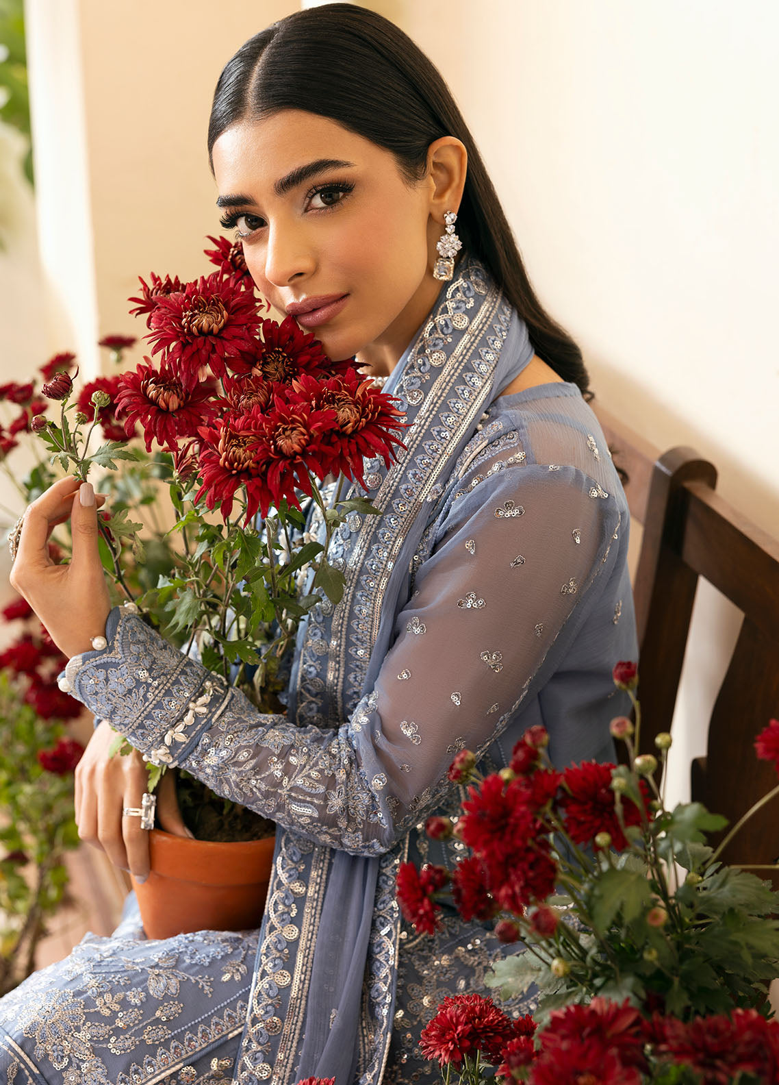 Gulaal | Reverie Embroidered Chiffon | MEHER by Gulaal - Designer Dress - Type: Ladies Clothes - Available at Libayah - 100% Original