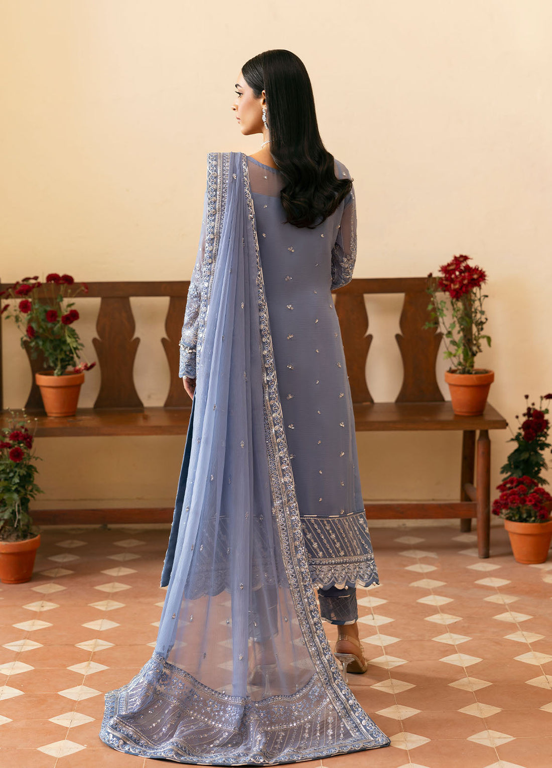 Gulaal | Reverie Embroidered Chiffon | MEHER by Gulaal - Designer Dress - Type: Ladies Clothes - Available at Libayah - 100% Original