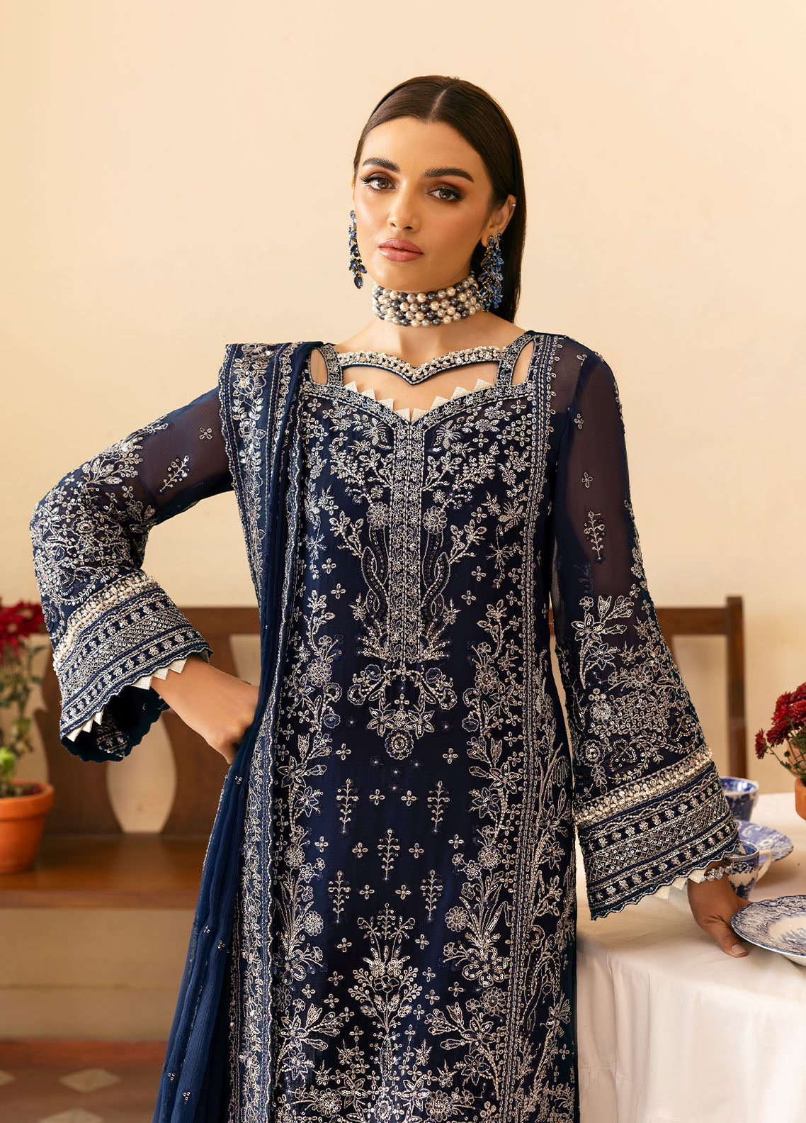 Gulaal | Reverie Embroidered Chiffon | ARISTA by Gulaal - Designer Dress - Type: Ladies Clothes - Available at Libayah - 100% Original
