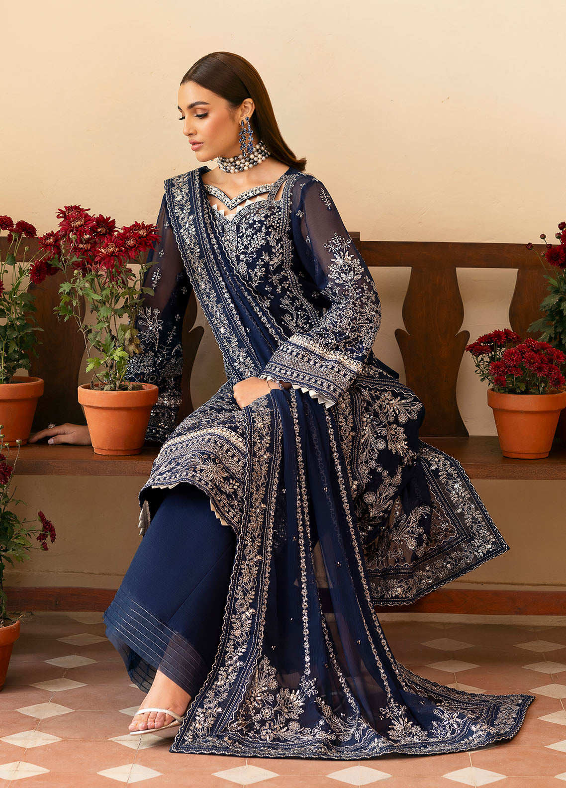 Gulaal | Reverie Embroidered Chiffon | ARISTA by Gulaal - Designer Dress - Type: Ladies Clothes - Available at Libayah - 100% Original