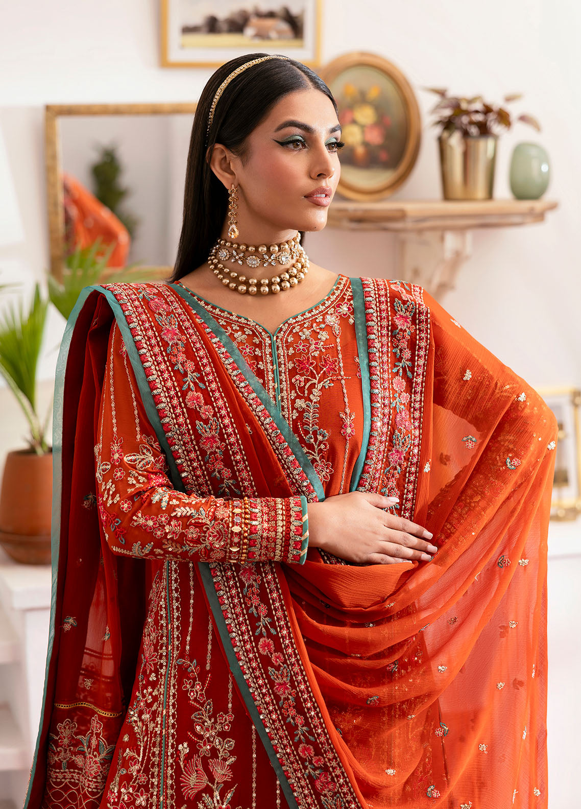 Gulaal | Reverie Embroidered Chiffon | ZARNA by Gulaal - Designer Dress - Type: Ladies Clothes - Available at Libayah - 100% Original