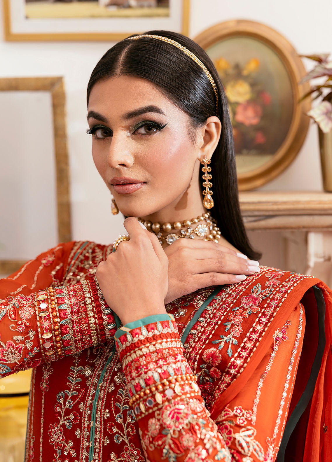 Gulaal | Reverie Embroidered Chiffon | ZARNA by Gulaal - Designer Dress - Type: Ladies Clothes - Available at Libayah - 100% Original