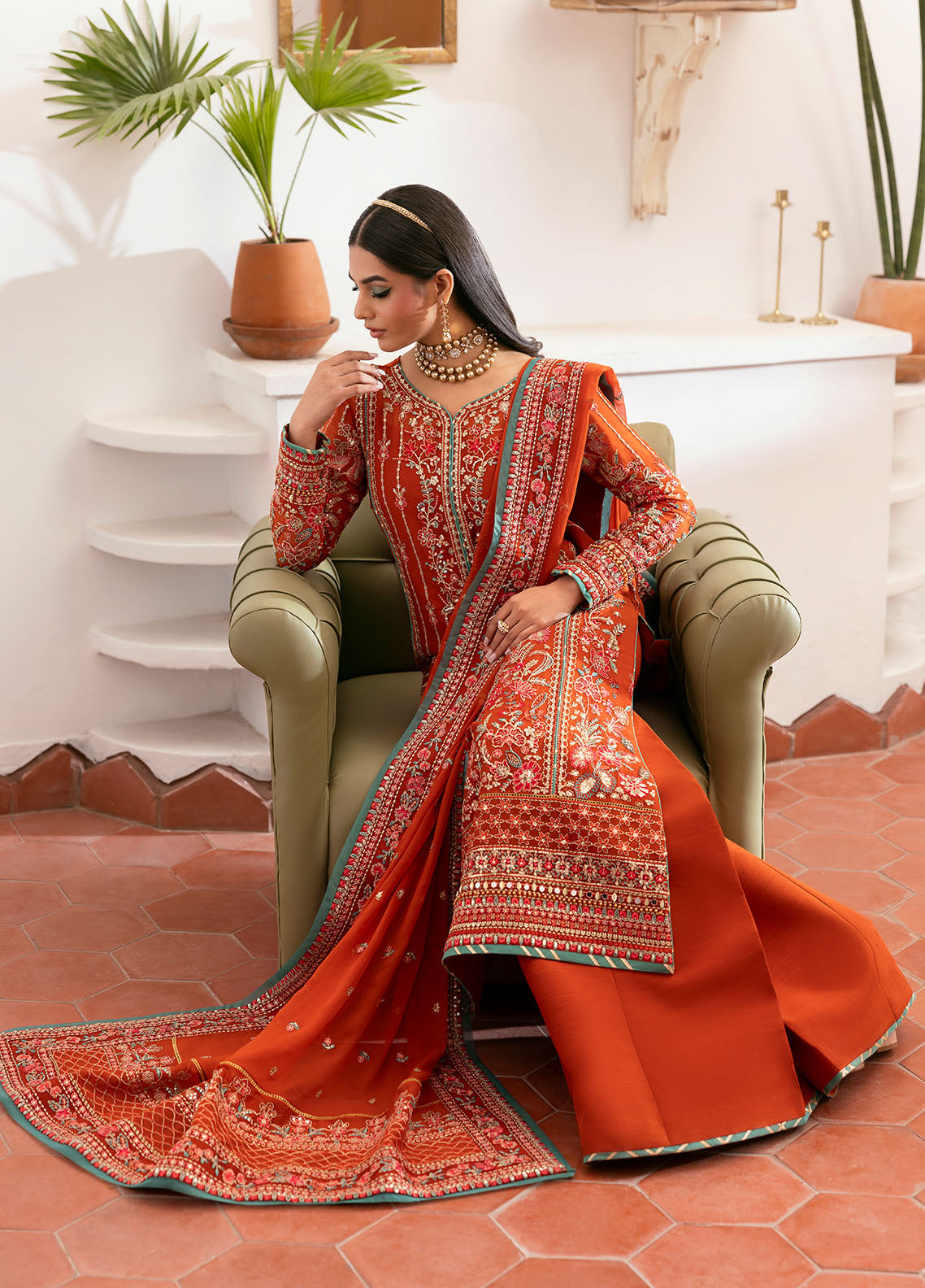 Gulaal | Reverie Embroidered Chiffon | ZARNA by Gulaal - Designer Dress - Type: Ladies Clothes - Available at Libayah - 100% Original